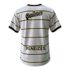 Hinchas Sportswear Store Boca Juniors 1999 retro away jersey, white with navy and yellow stripes, Quilmes sponsor.