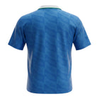 Hinchas Sportswear Store Brazil 1992 away jersey in electric blue with jacquard CBF logo pattern and navy Umbro arrows.