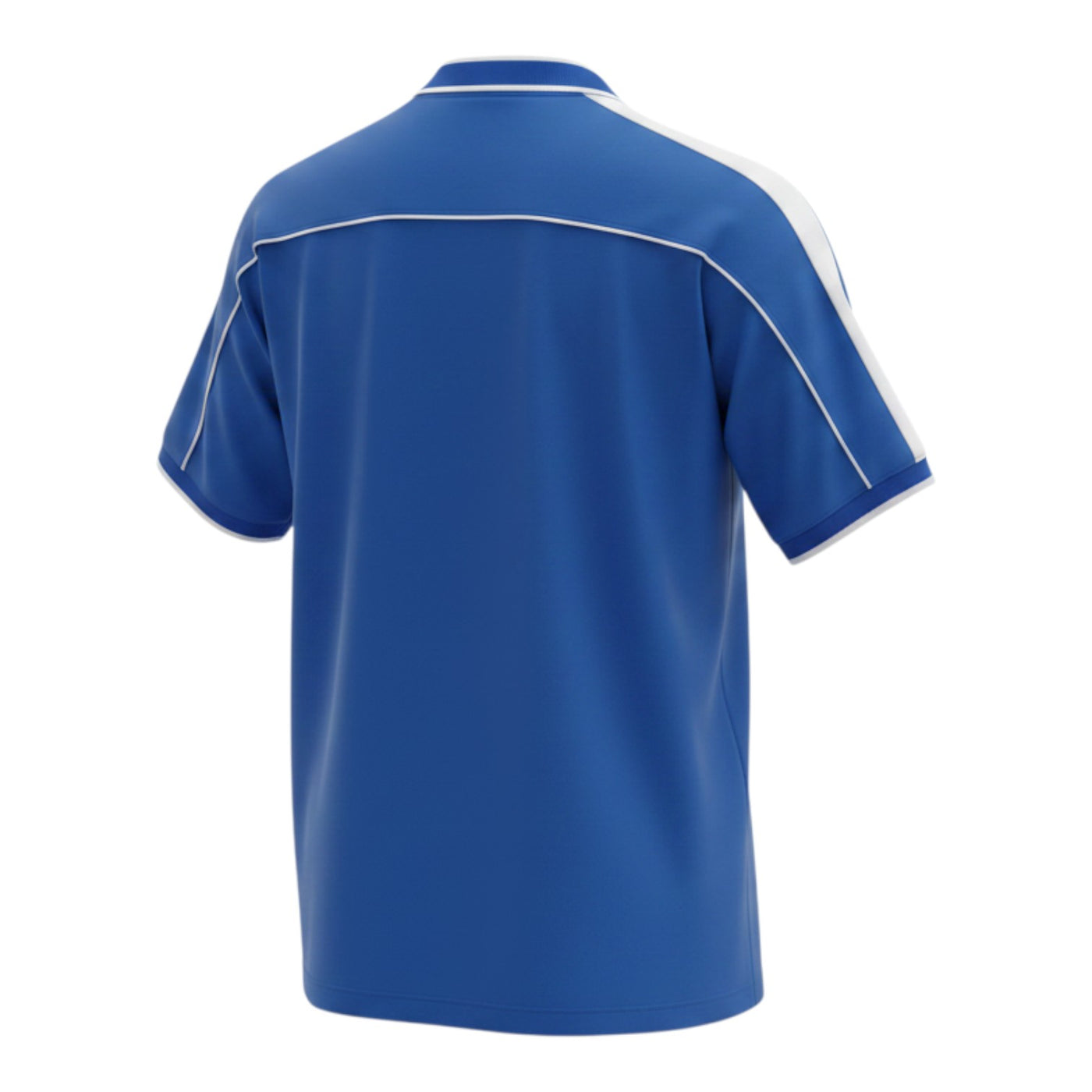 Hinchas Sportswear Store retro Brazil 1998 World Cup away jersey, royal blue with white piping and collar details.
