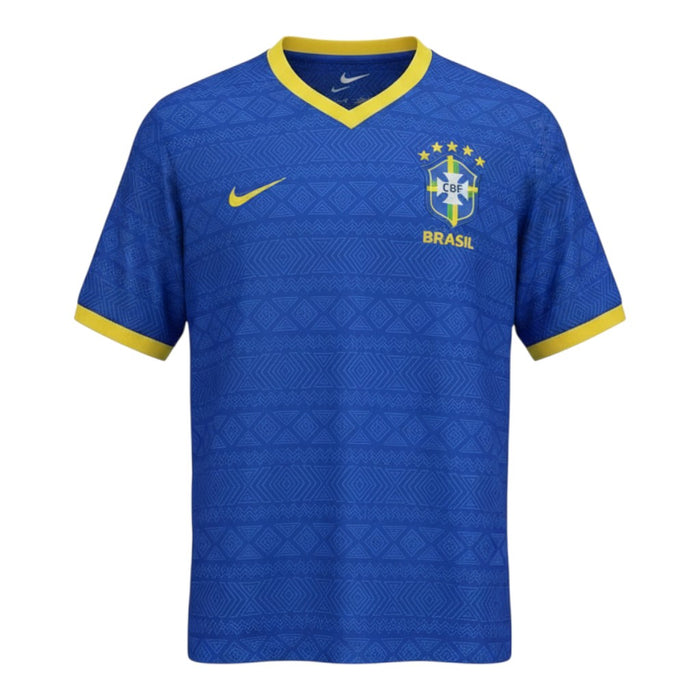Brazil Away Jersey 2026 - Blue Geometric