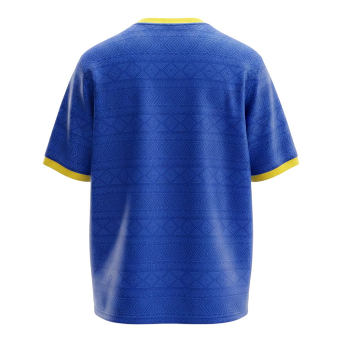 Brazil Away Jersey 2026 - Blue Geometric