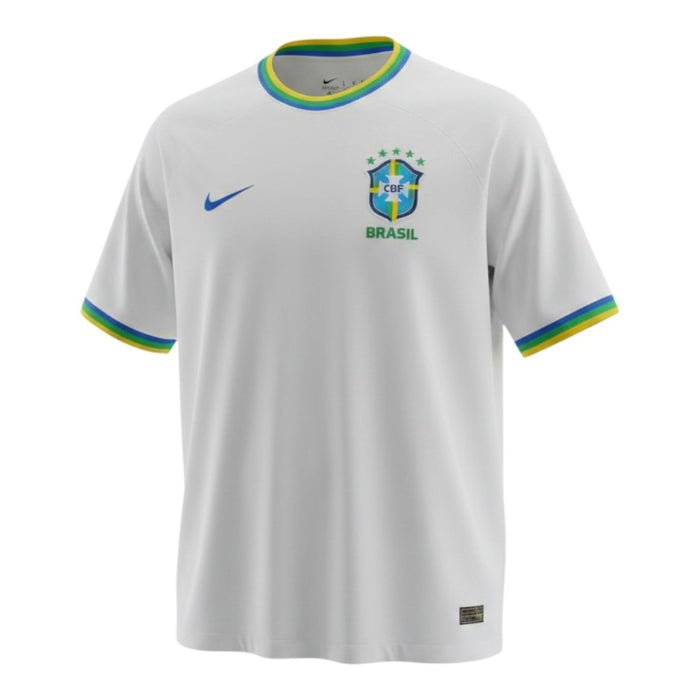 Brazil Away Jersey 2026 - White Palm Leaf
