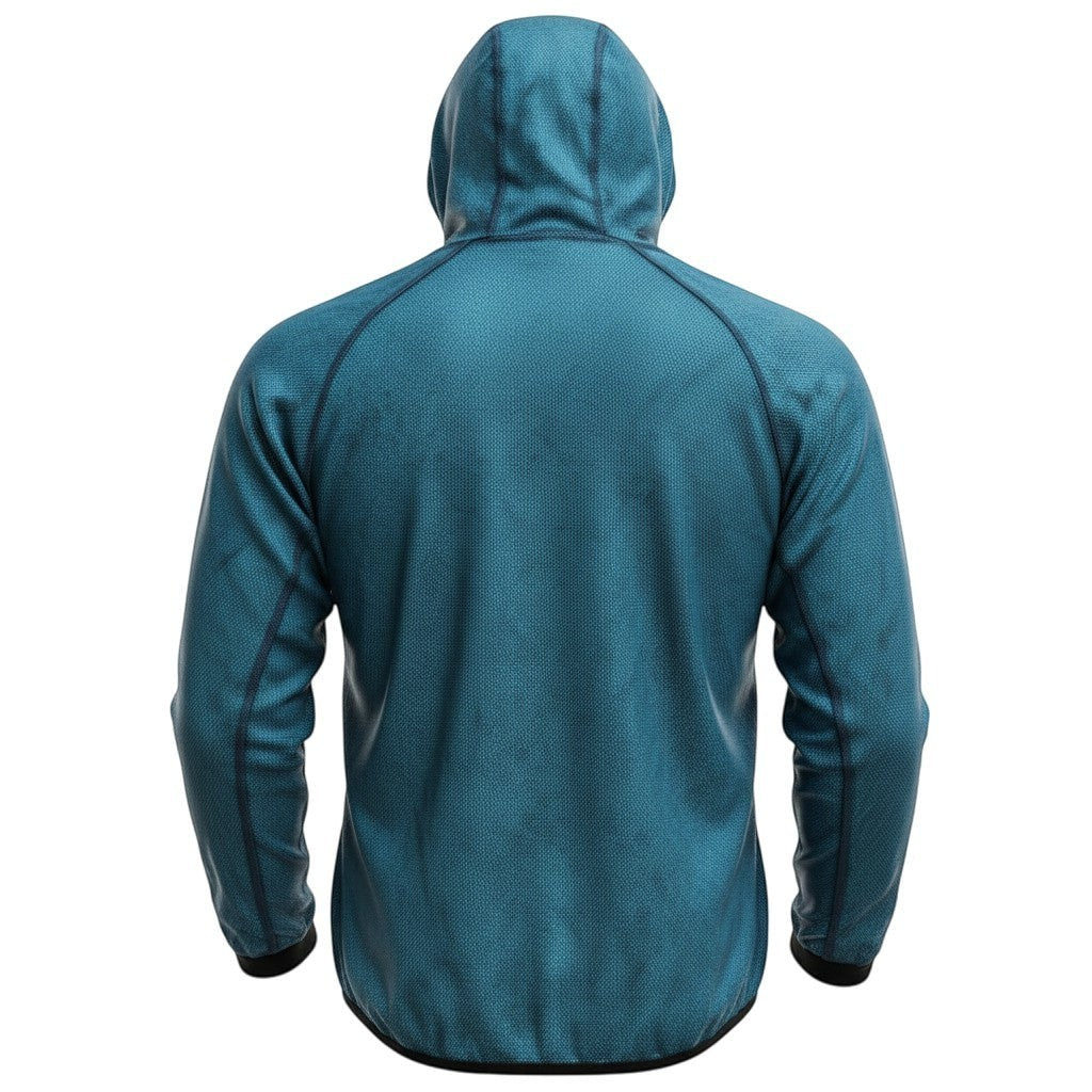 Hinchas Sportswear Store Brazil National Team Nike Windrunner Jacket, teal blue with black trim, full-zip, hooded, lightweight.