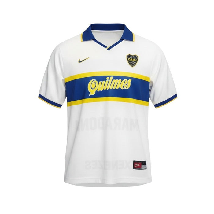 Maradona Boca Juniors Away Jersey White 96-97