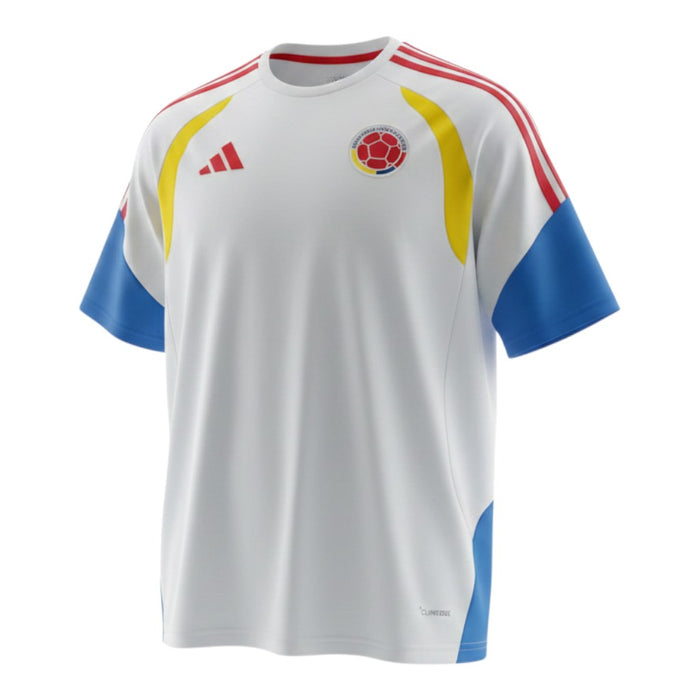 Colombia Training Jersey - White Tricolor Adidas Climacool