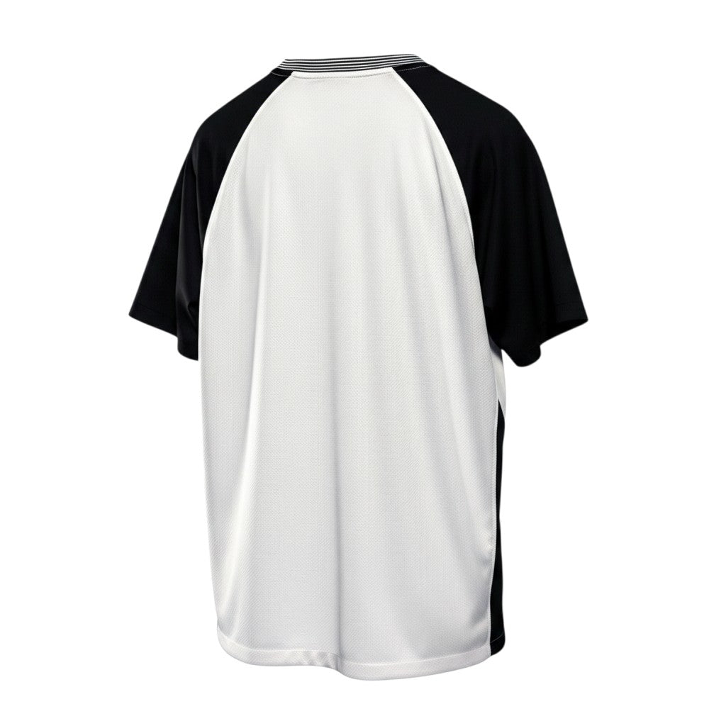 Hinchas Sportswear Store Corinthians 2025/26 white Nike Dri-FIT soccer jersey with black sleeves and side panels.