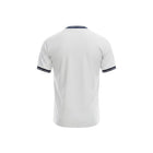 Camiseta de fútbol retro blanca de Umbro para hombre de Hinchas Sportswear Store, con cuello redondo azul marino y detalles de rayas blancas, edición Euro 2000.
