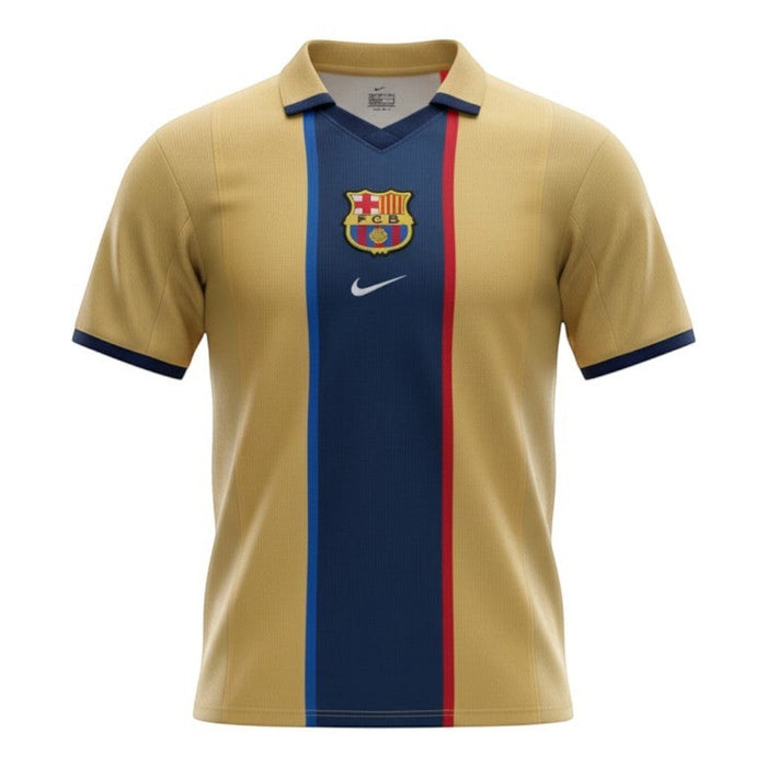 FC Barcelona 2001/02 Retro Away Jersey Nike Gold