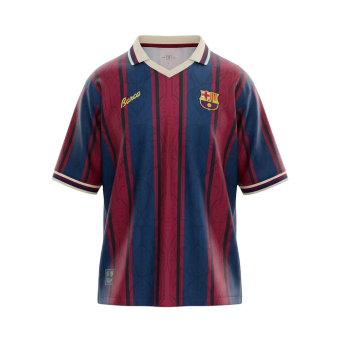 Maillot Rétro FC Barcelone Bleu et Rouge