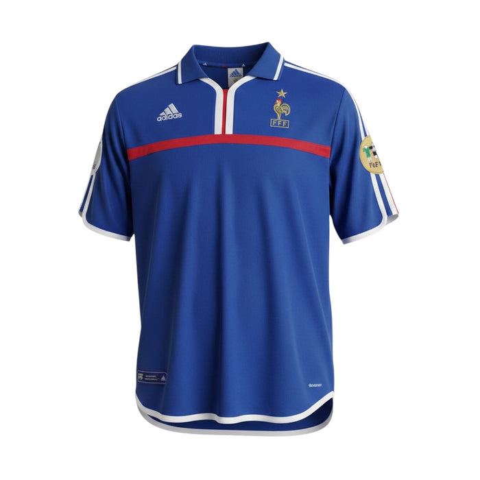 France 2000 Euro Home Jersey Retro - Adidas