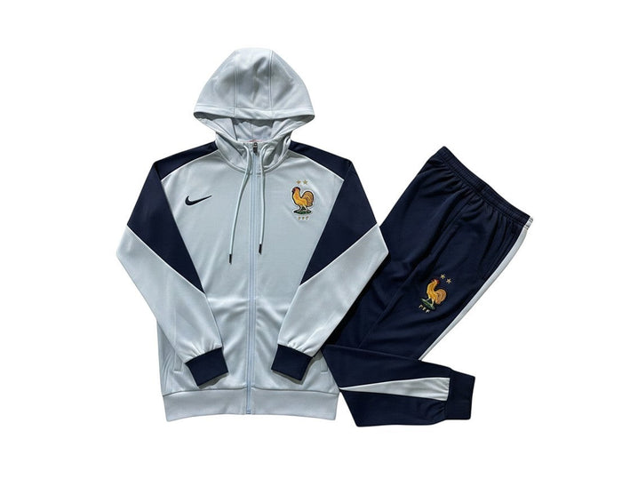 France 2024 Hoodie Tracksuit White/Navy
