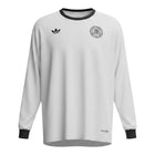 Hinchas Sportswear Store white long-sleeve Adidas Originals Germany 125th Anniversary football jersey with navy trim and crest, Heat.RDY technology.