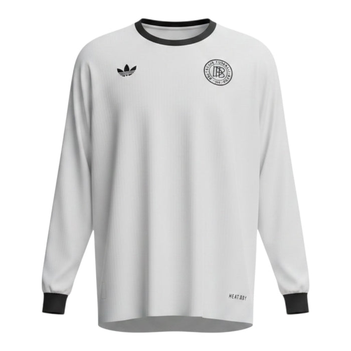 Germany Home Jersey 125th Anniversary Long Sleeve - Adidas Originals White Heat.RDY