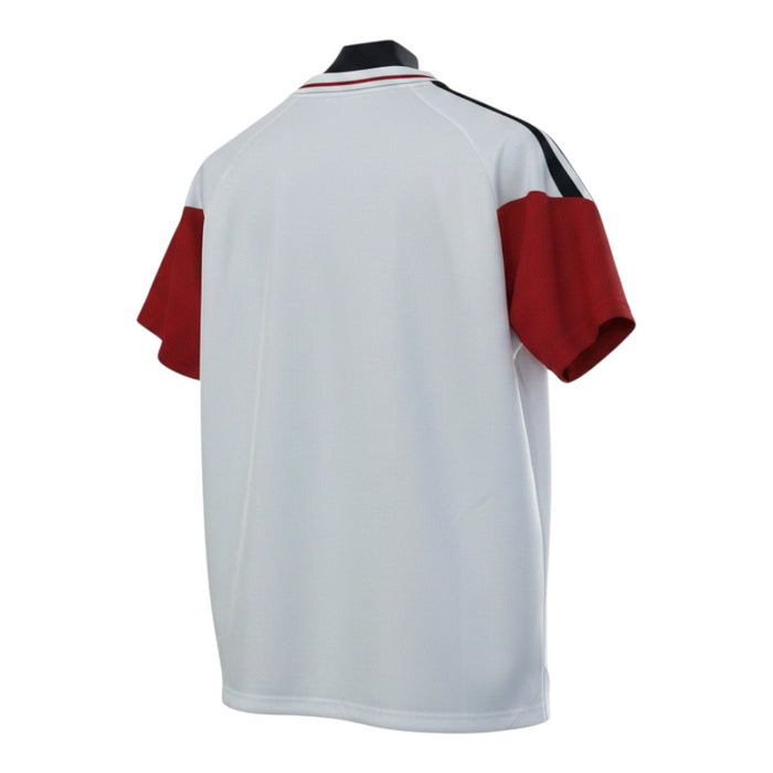 Germany Polo Zip Training Shirt 2026 - Adidas White Red Sleeves