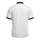 Hinchas Sportswear Store Inter Milan 1998 retro Ronaldo jersey, white with black polo collar and blue/black cuffs.