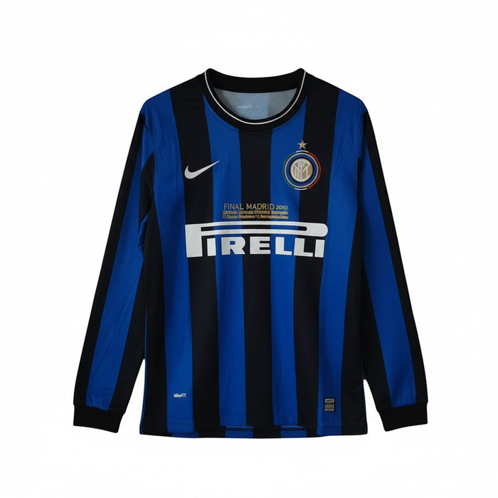 Maillot manches longues domicile Inter Milan 2009-10 | Finale UCL Madrid | Nike x Pirelli