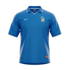Hinchas Sportswear Store blue 1997-98 Italy Baggio retro jersey with number 18 and Italian crest.