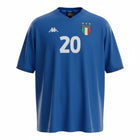 Hinchas Sportswear Store royal blue Italy 1998 World Cup home jersey with #20 Totti print, Kappa logo, and FIGC crest.