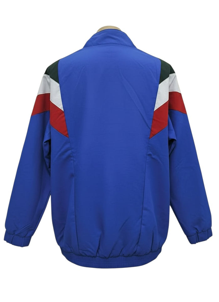 Italy Retro Windbreaker Jacket — Calcio (Blue)