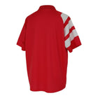 Hinchas Sportswear Store: Red Liverpool FC 1991/92 retro jersey with white Adidas stripes on sleeves and collar.