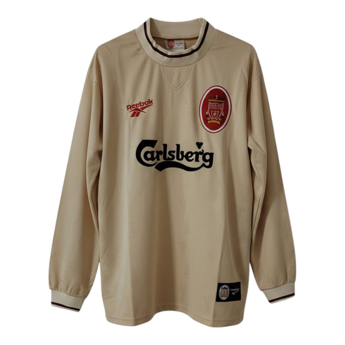 Liverpool FC Away Retro 1996/97 - Reebok x Carlsberg (Cream Long Sleeve)