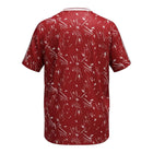 Hinchas Sportswear Store Liverpool FC 1989/91 retro home jersey, deep red with all-over white crystal print, Adidas stripes, and Candy sponsor.