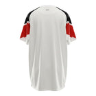 Hinchas Sportswear Store white Manchester United 2010/11 retro jersey with black raglan sleeves and red accents.