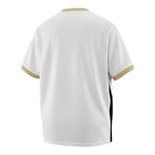 Hinchas Sportswear Store Manchester United 2006/07 retro away jersey, white with gold collar and cuffs, black side panels.