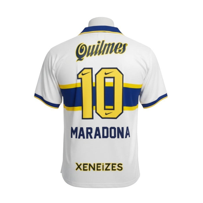 Maradona Boca Juniors Away Jersey White 96-97