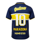 Hinchas Sportswear Store Maradona Boca Juniors 96-97 navy blue and gold retro football jersey with number 10.
