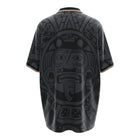 Hinchas Sportswear Store black 1998 Mexico ABA Sport football jersey with Aztec graphic, tricolor collar and cuffs.