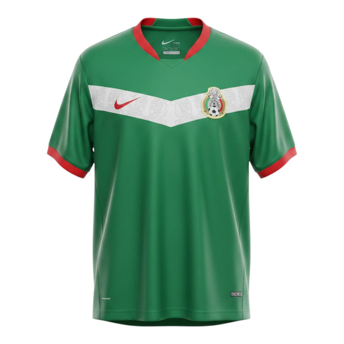Mexico Home Jersey 2006 - Green Chevron Nike