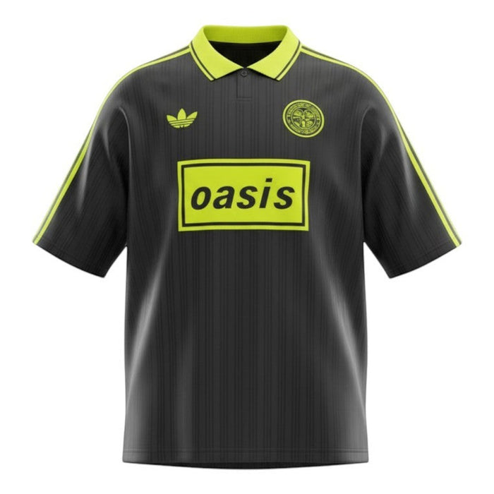 Camiseta Retro Oasis x Adidas Originals Negra y Amarilla