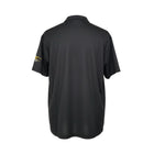 Hinchas Sportswear Store: Black Real Madrid 2002-03 away jersey with gold sleeve stripes and Centenary badge detail.