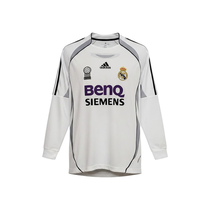 Real Madrid 2006-07 Home Long Sleeve Jersey Retro - Adidas