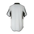 Hinchas Sportswear Store Real Madrid 2000/01 retro white football jersey with black collar and grey side panels.