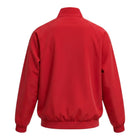 Hinchas Sportswear Store red reversible training jacket with navy stripes, embroidered crest and logo.