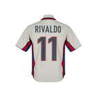 Hinchas Sportswear Store grey 1998-2001 Barcelona away jersey with Rivaldo 11 on back.