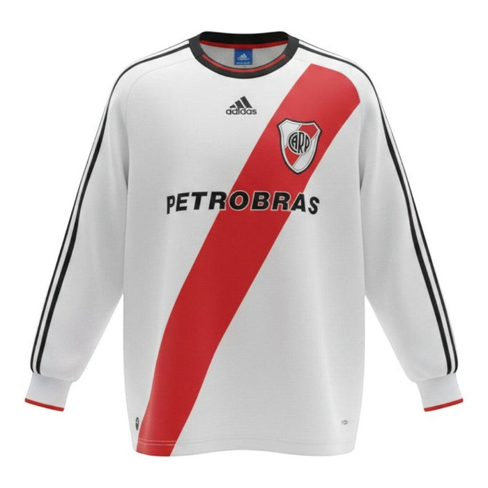 River Plate 2006/07 Retro Home Long Sleeve Jersey Adidas Petrobras