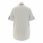 Hinchas Sportswear Store Spain 2010 World Cup away jersey in white with red and yellow accents. Features Adidas ClimaCool technology.