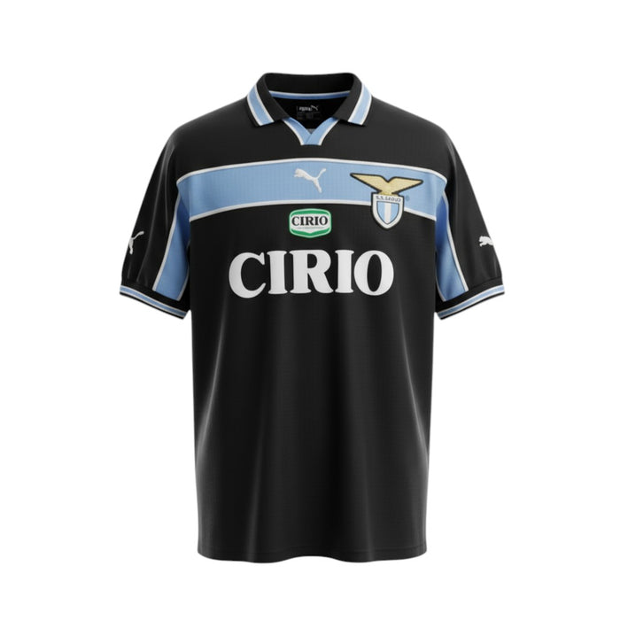 Maillot extérieur SS Lazio Noir et Bleu Ciel – Puma 1999-2000