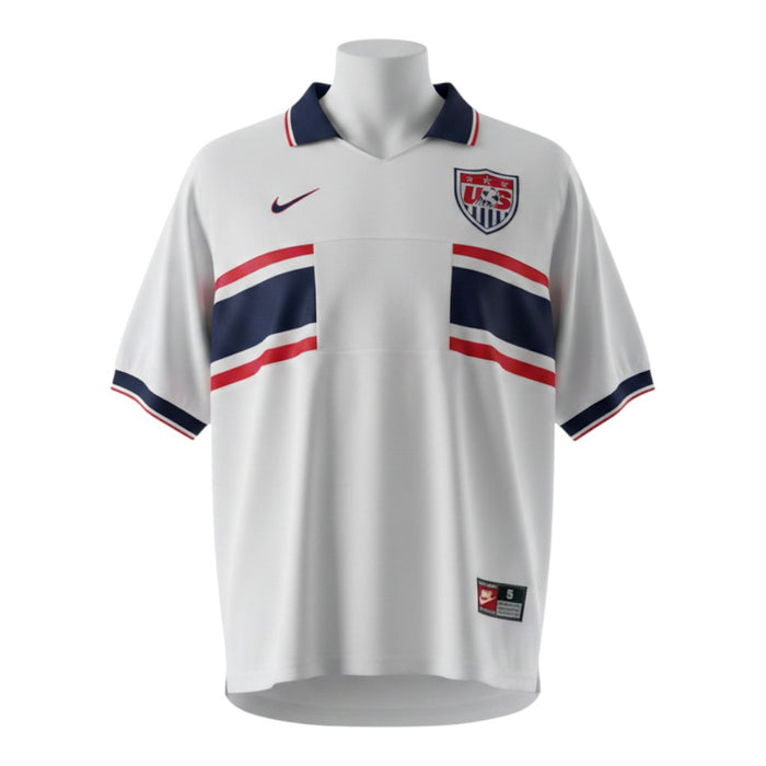 USA Home Jersey 1998 - White Stripe Nike