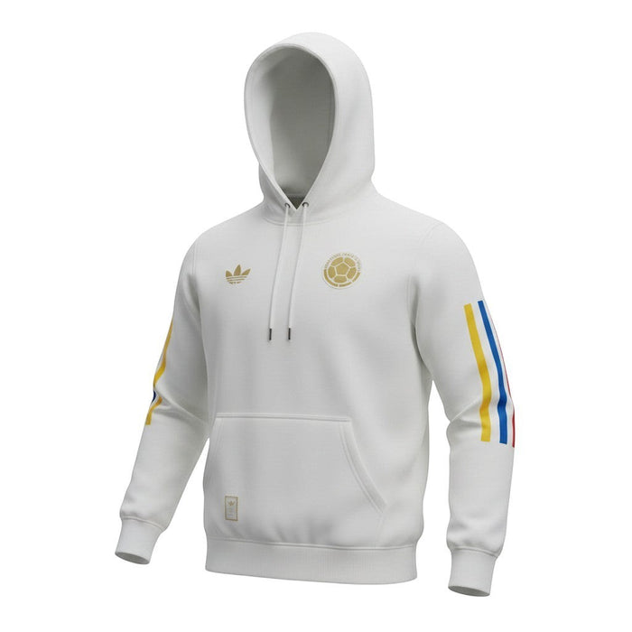 Colombia x Adidas Originals Hoodie - White Tricolor