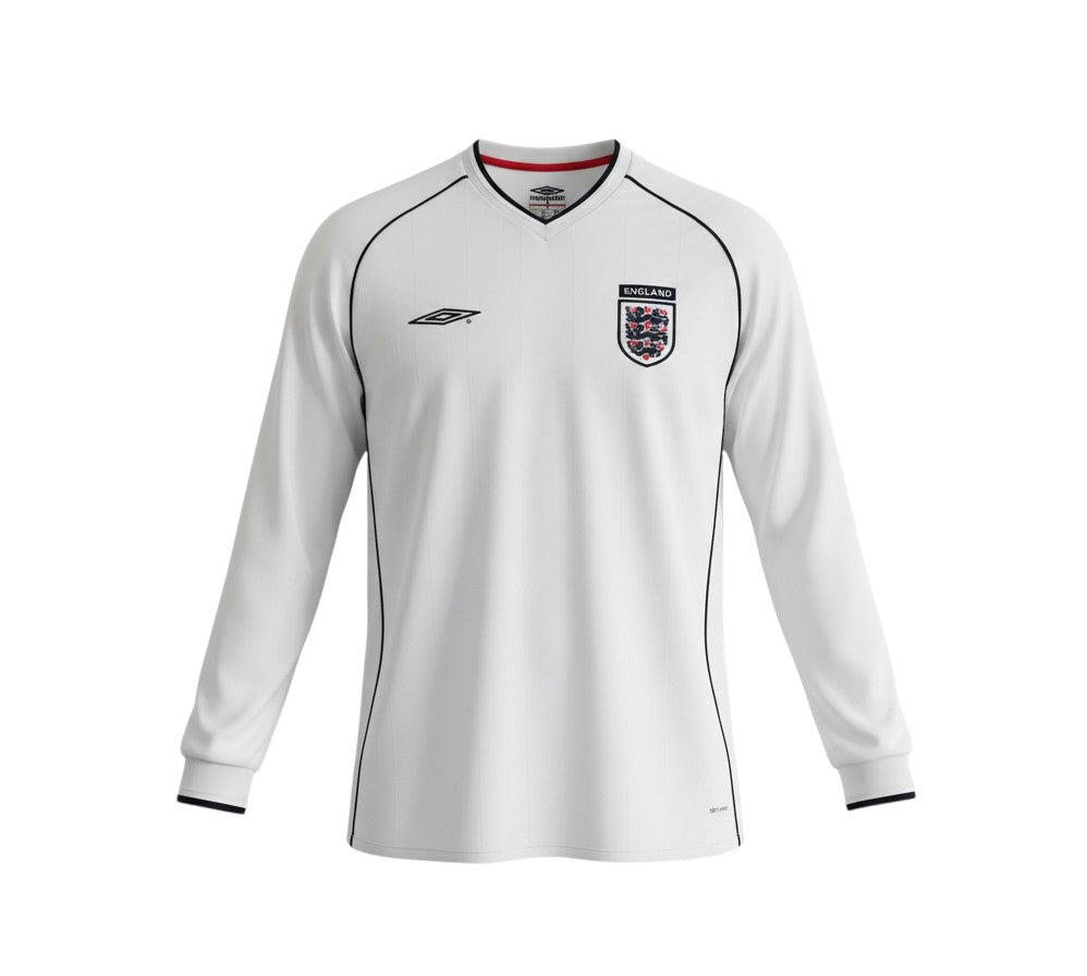 England Retro Home Jersey 2001/02 Long Sleeve | Umbro