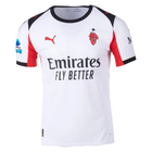 AC Milan Modrić Away Jersey 2025/26 (Serie A Player version) – white retro football jersey back view