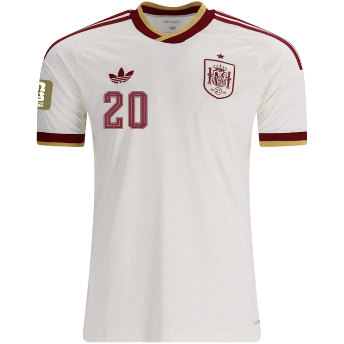 Spain Away Jersey 2026 - Adidas | #20 Pedri