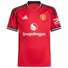 Manchester United Bruno Fernandes Home Jersey 2025/26 (Premier League) – red retro football jersey back view