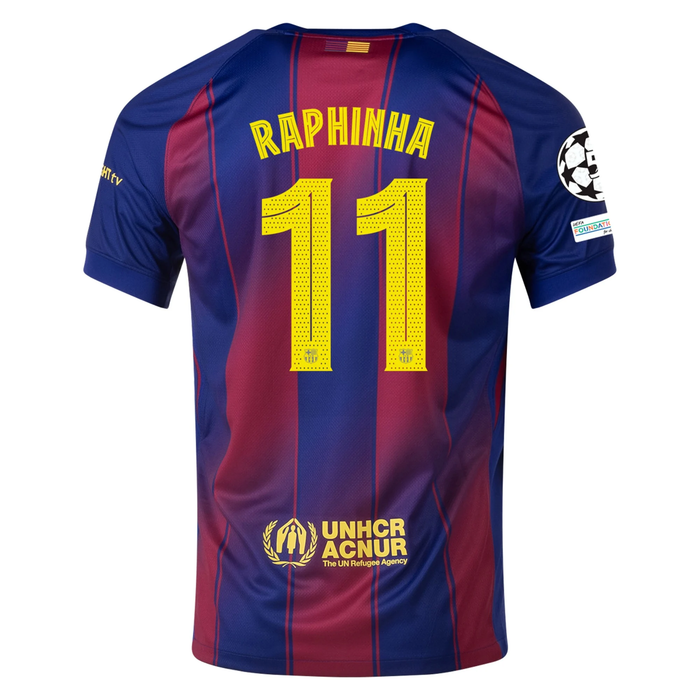 Maillot Domicile Raphinha Barcelone 2025/26 (Ligue des Champions)