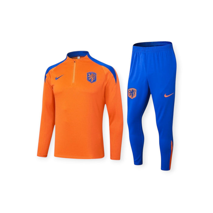 Netherlands 2024 Training Tracksuit Orange/Royal Blue
