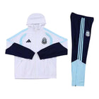 Argentina 2026 Hooded Tracksuit White/Navy | Adidas